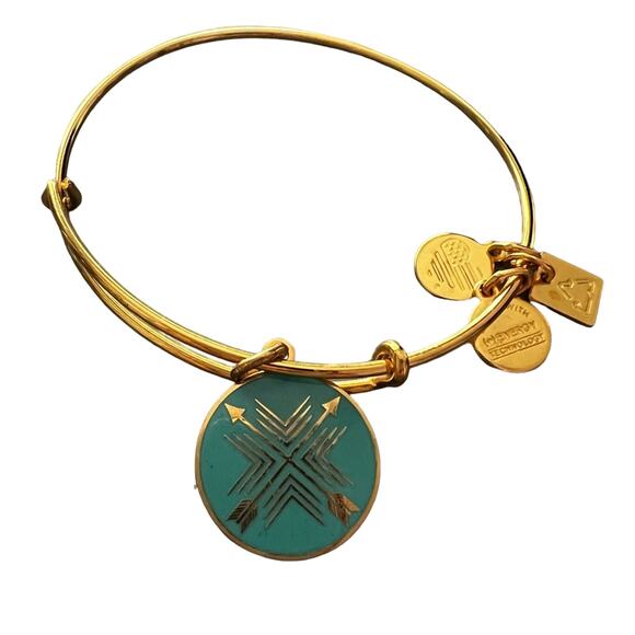 Alex & Ani Gold Tone Bracelet - Picture 1 of 4